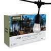 Bulbrite 48 ft. Plug-in Edison Bulb S14 Vintage Style LED Black String Light w/15 sockets-Bulbs included 812482